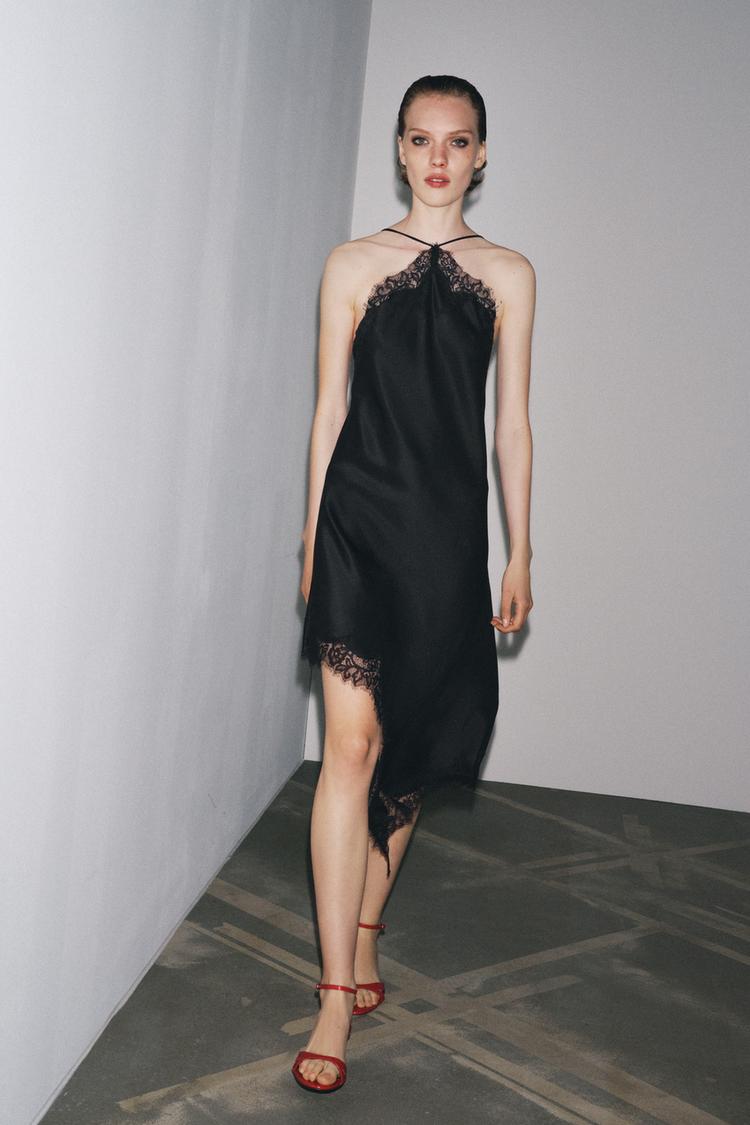 Sharina Lace Halter Dress