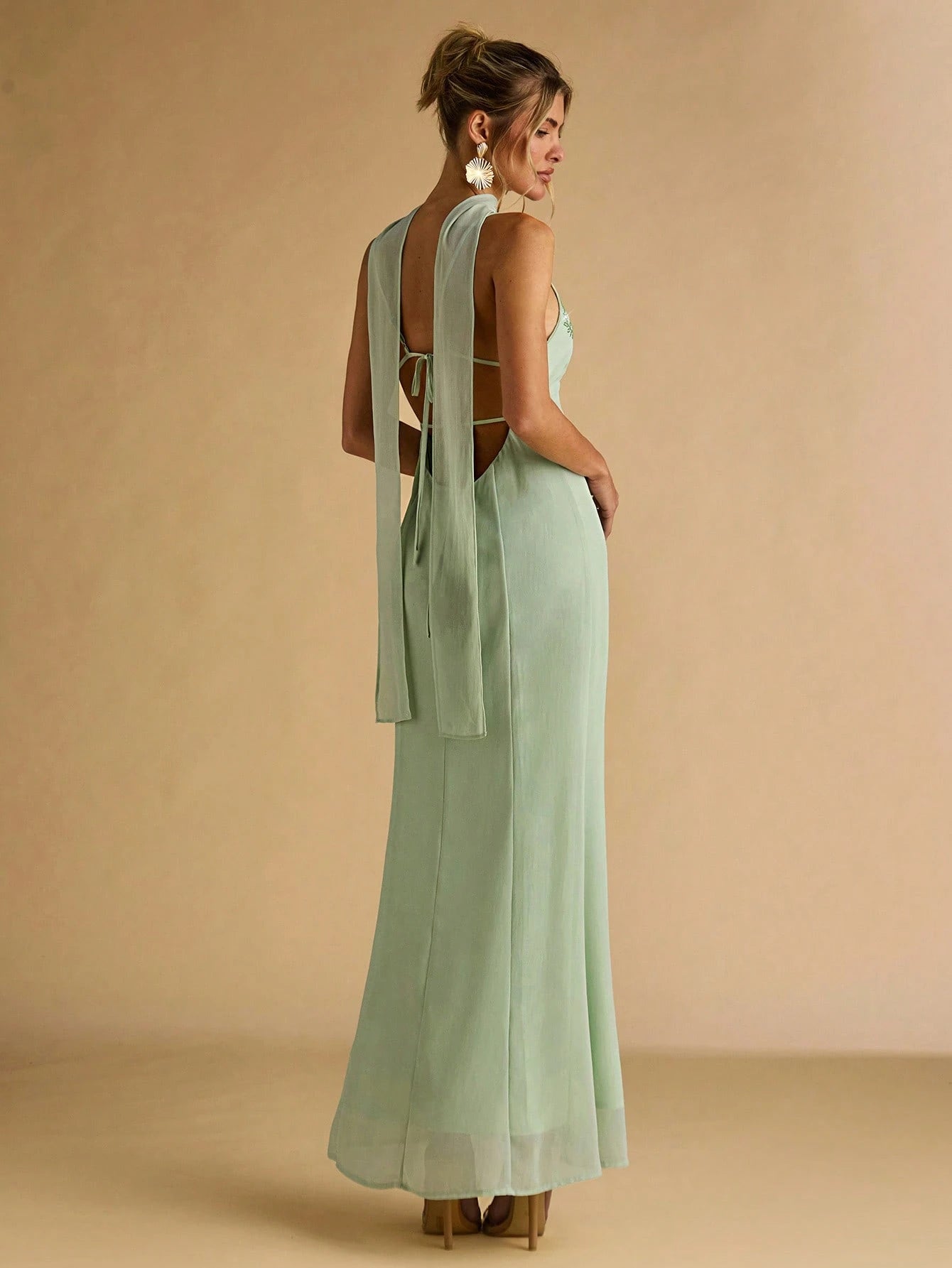 Celestine Satin Gown
