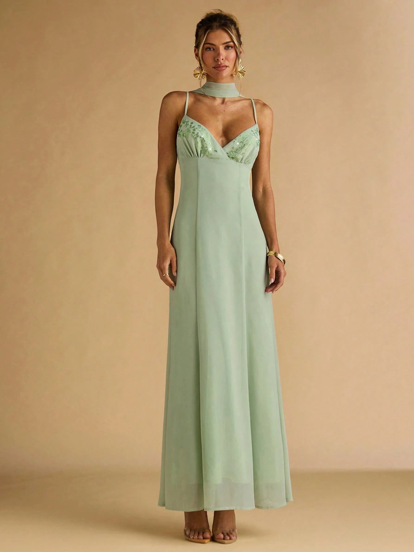 Celestine Satin Gown