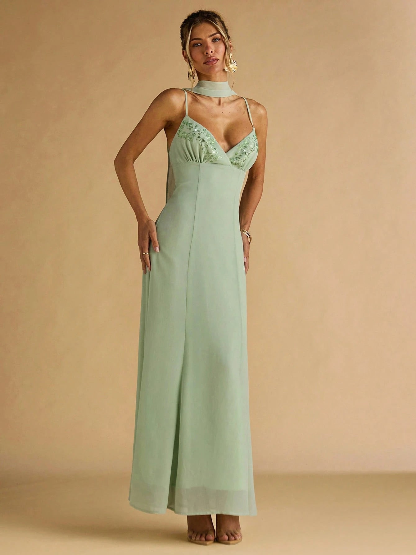 Celestine Satin Gown