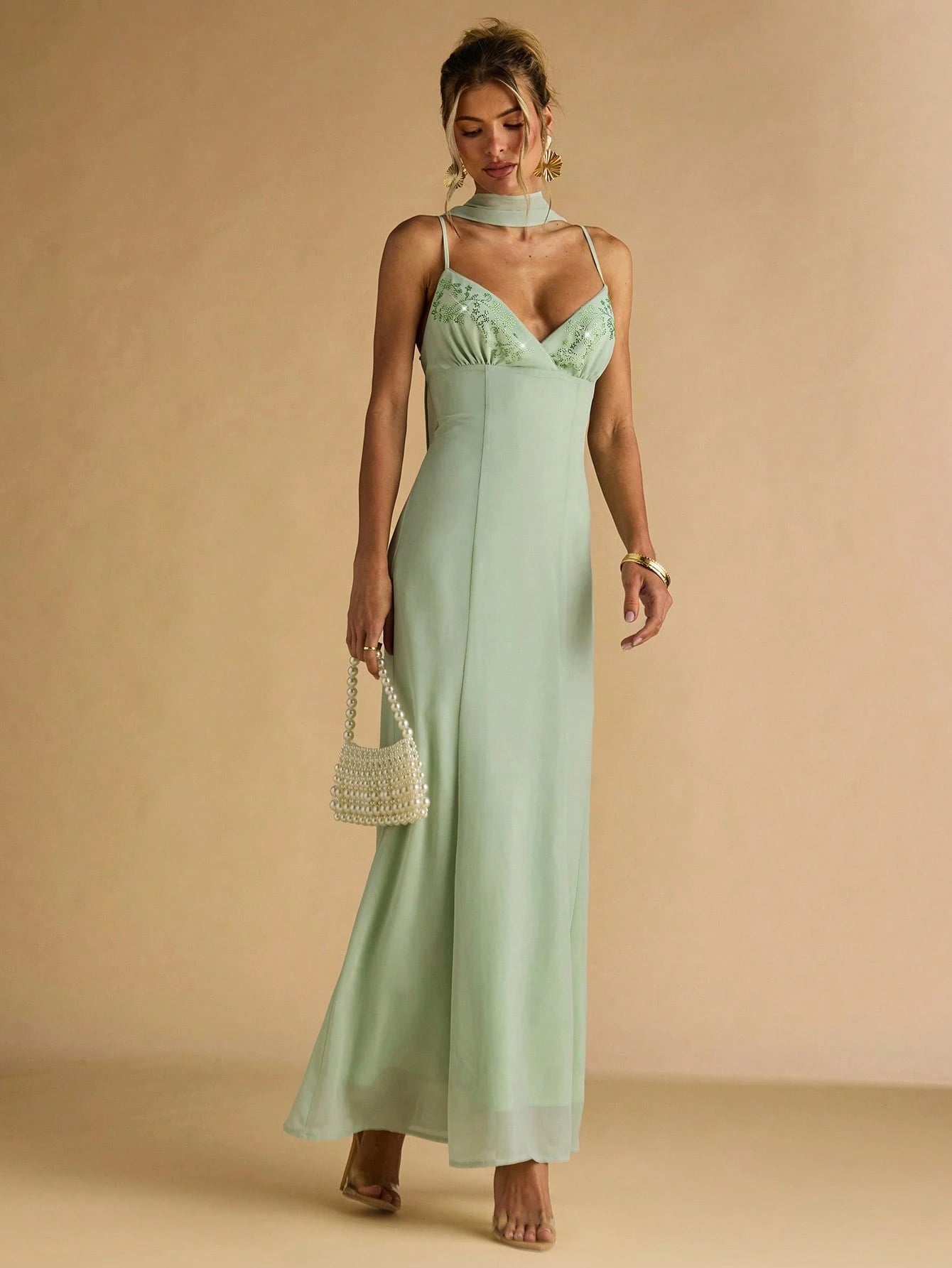 Celestine Satin Gown