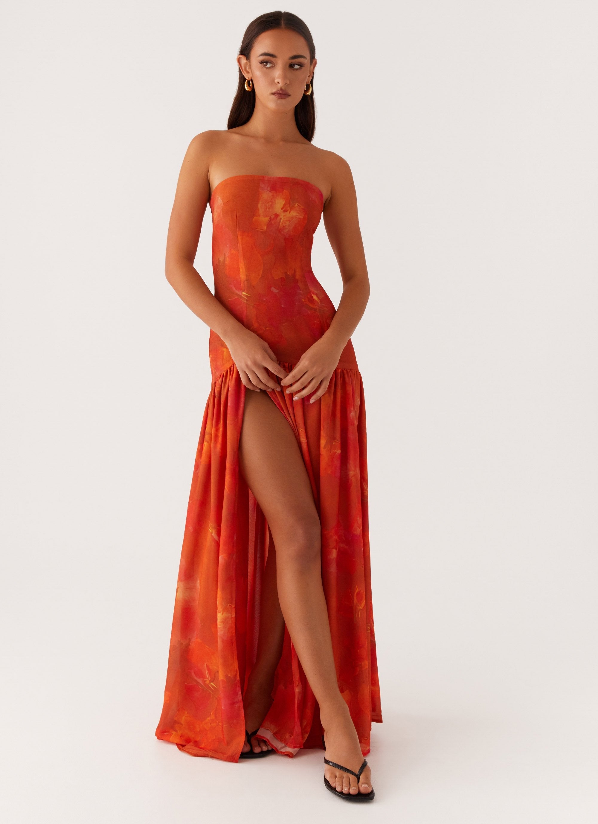 Amber Strapless Maxi Dress
