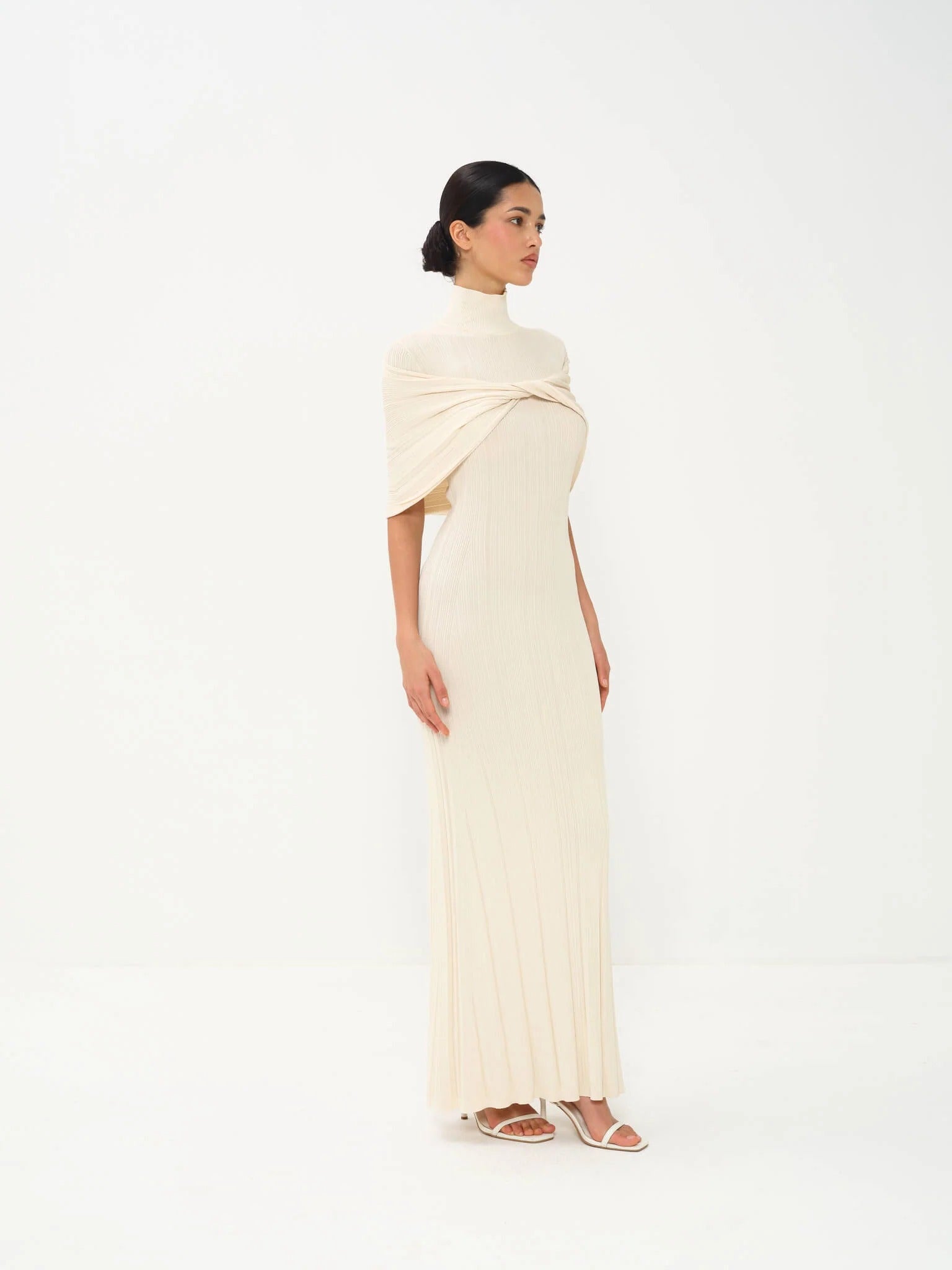 Seraphine Ivory Veil Dress