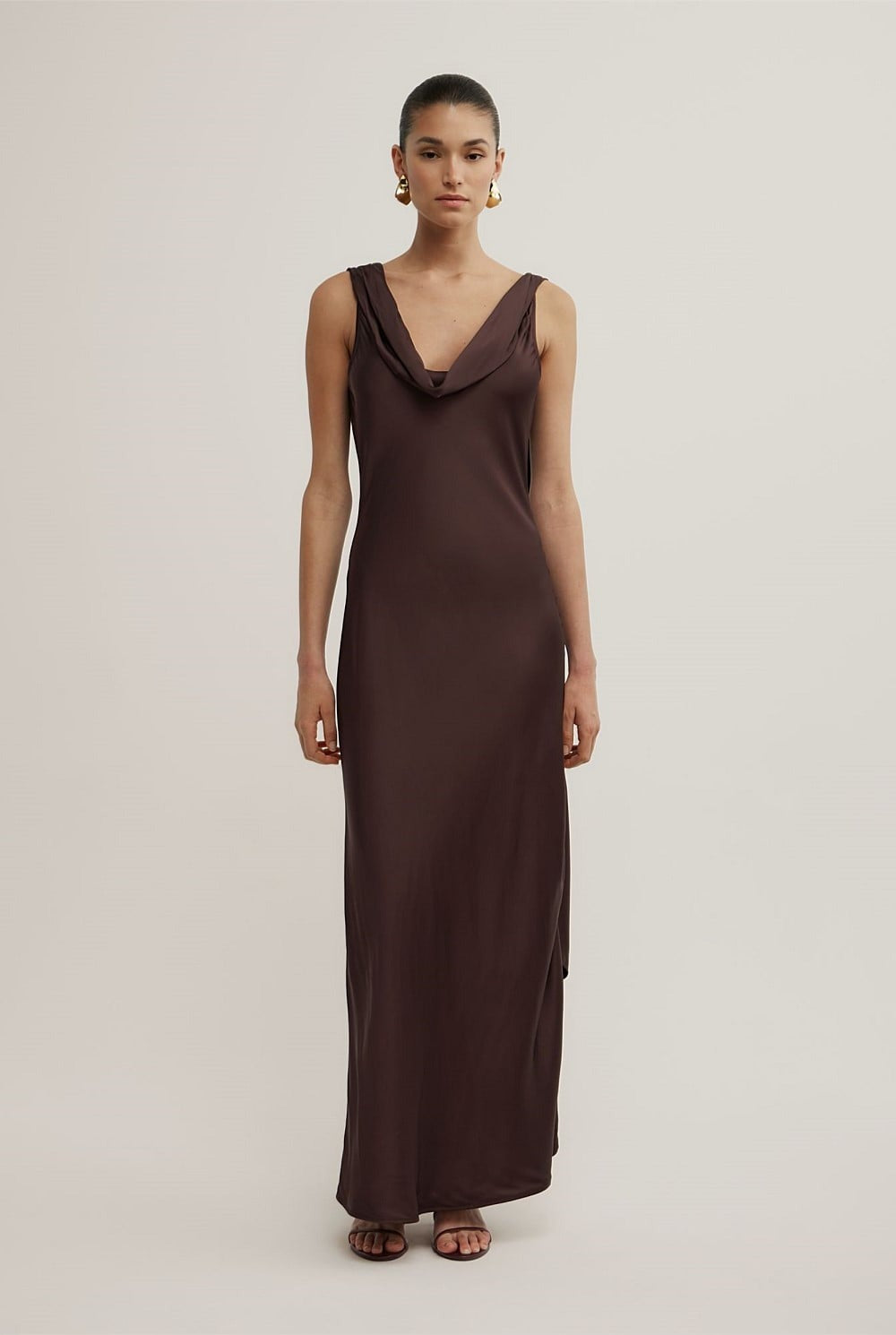 Veloura Drape Silk Gown