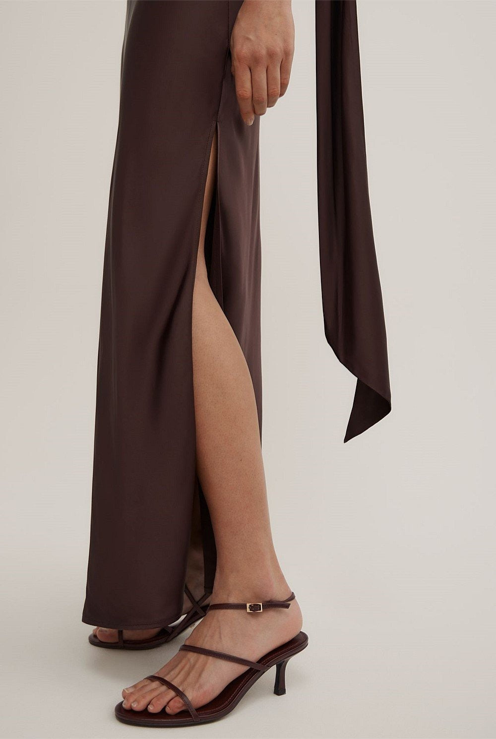 Veloura Drape Silk Gown