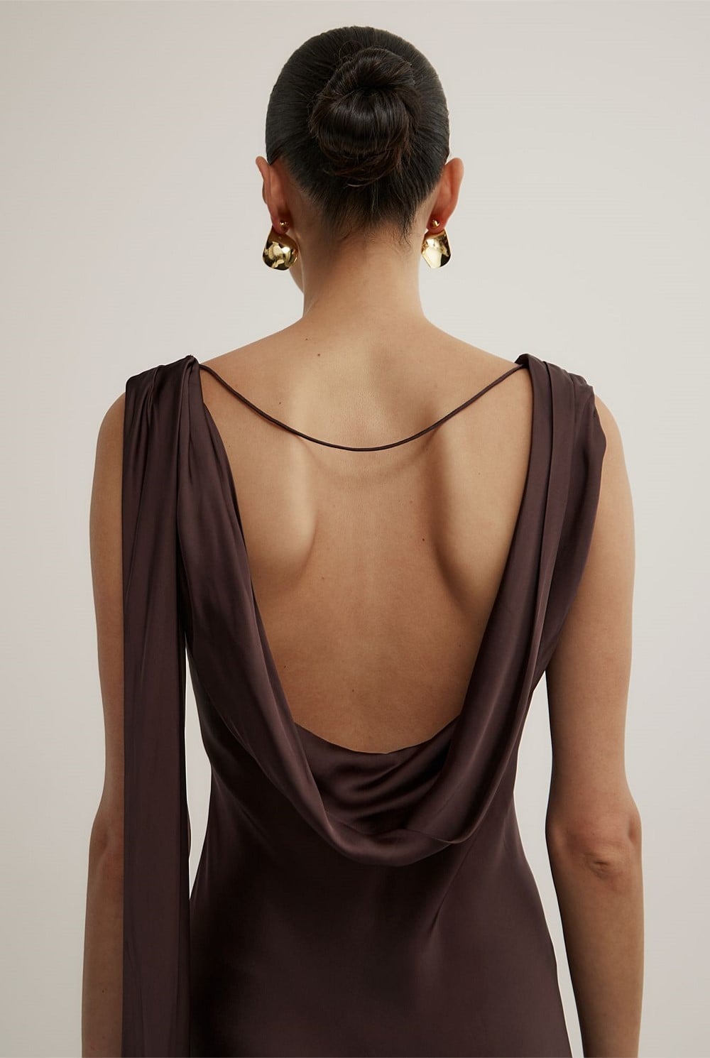 Veloura Drape Silk Gown