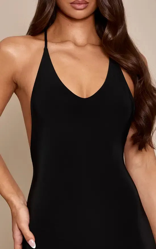 Midnight Open Back Dress