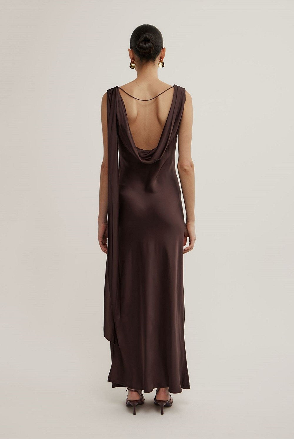 Veloura Drape Silk Gown