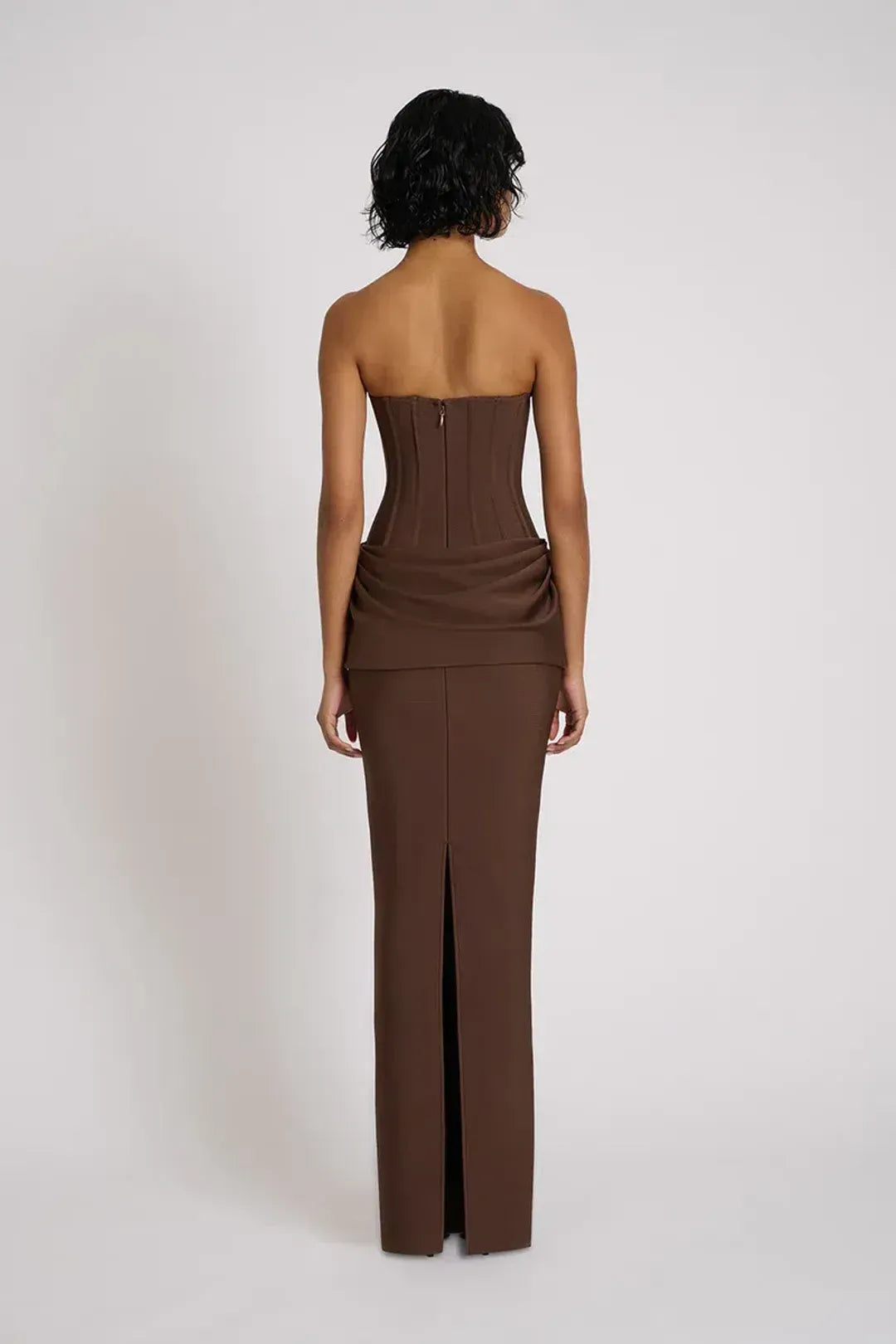 Cocoa Corset Maxi Dress