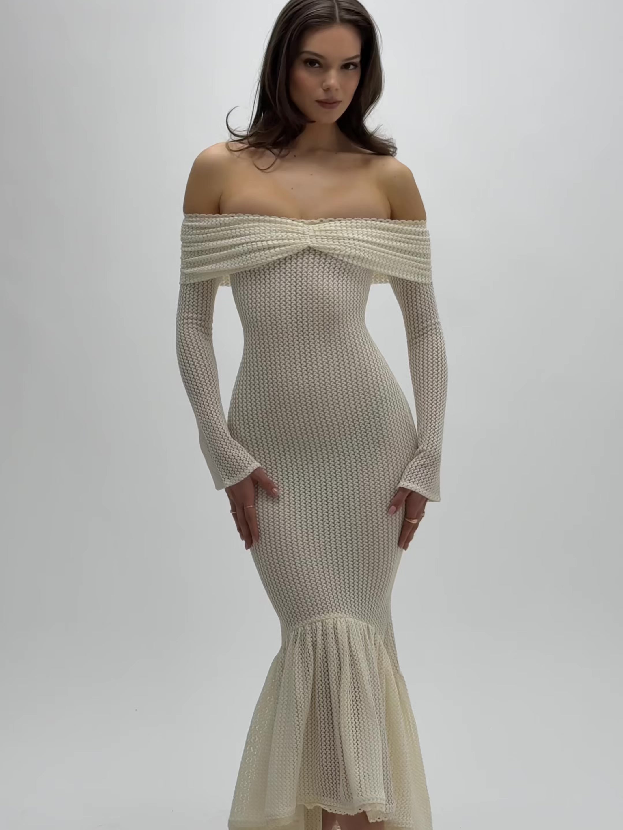 Cloud Serenade Knit Gown