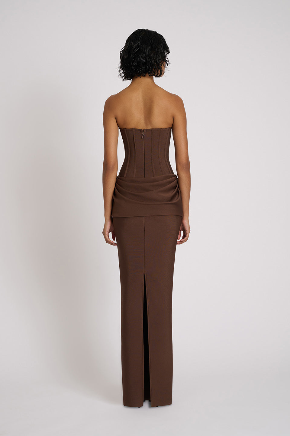 Mocha Sculpt Gown