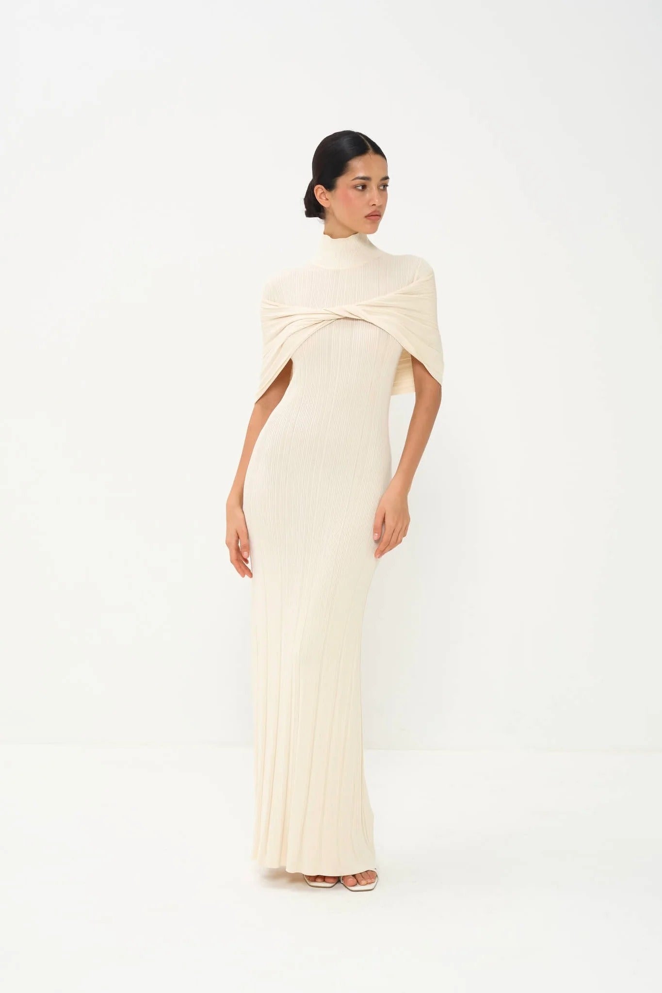 Seraphine Ivory Veil Dress