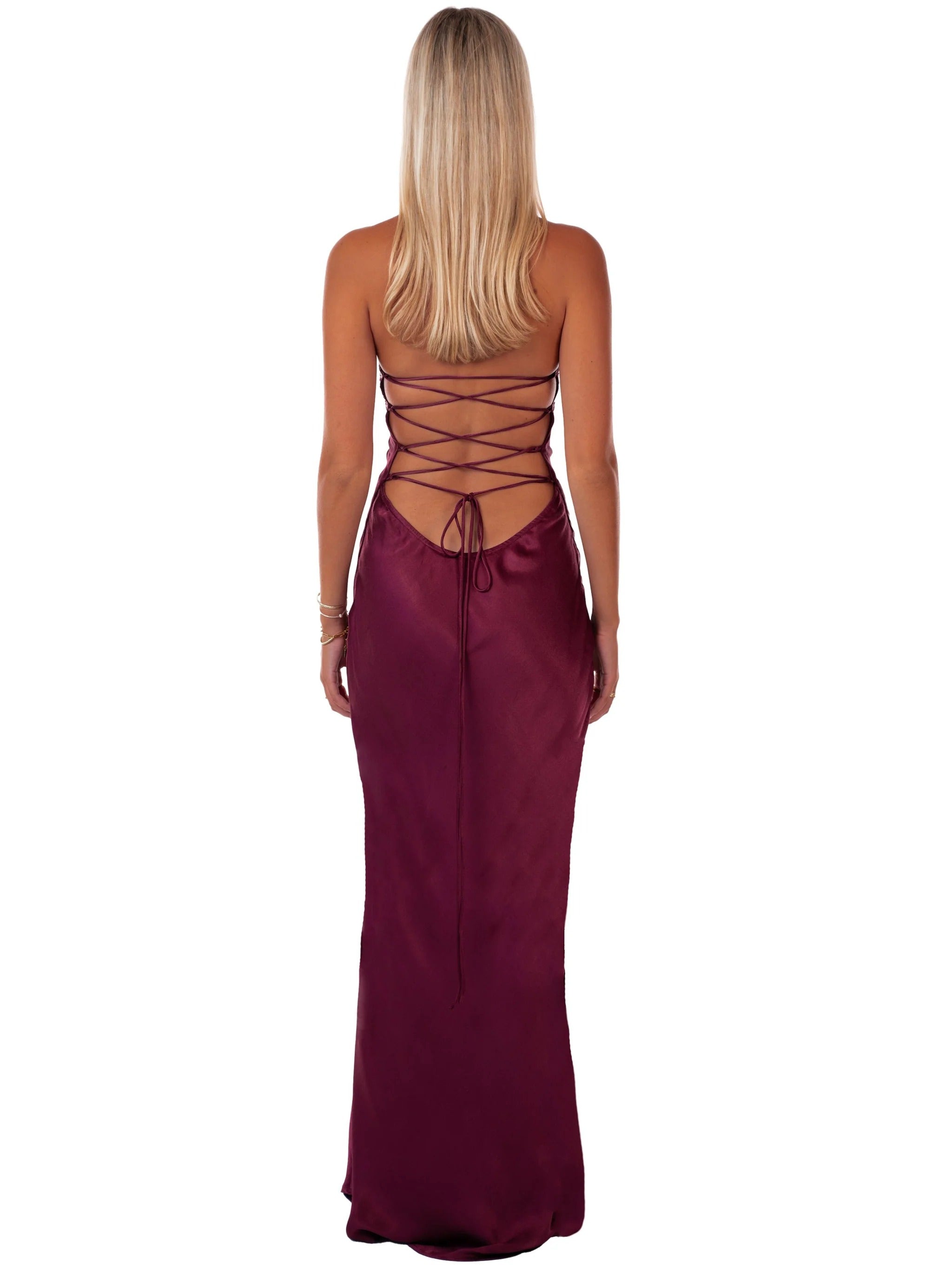 Lorenza Garnet Gown