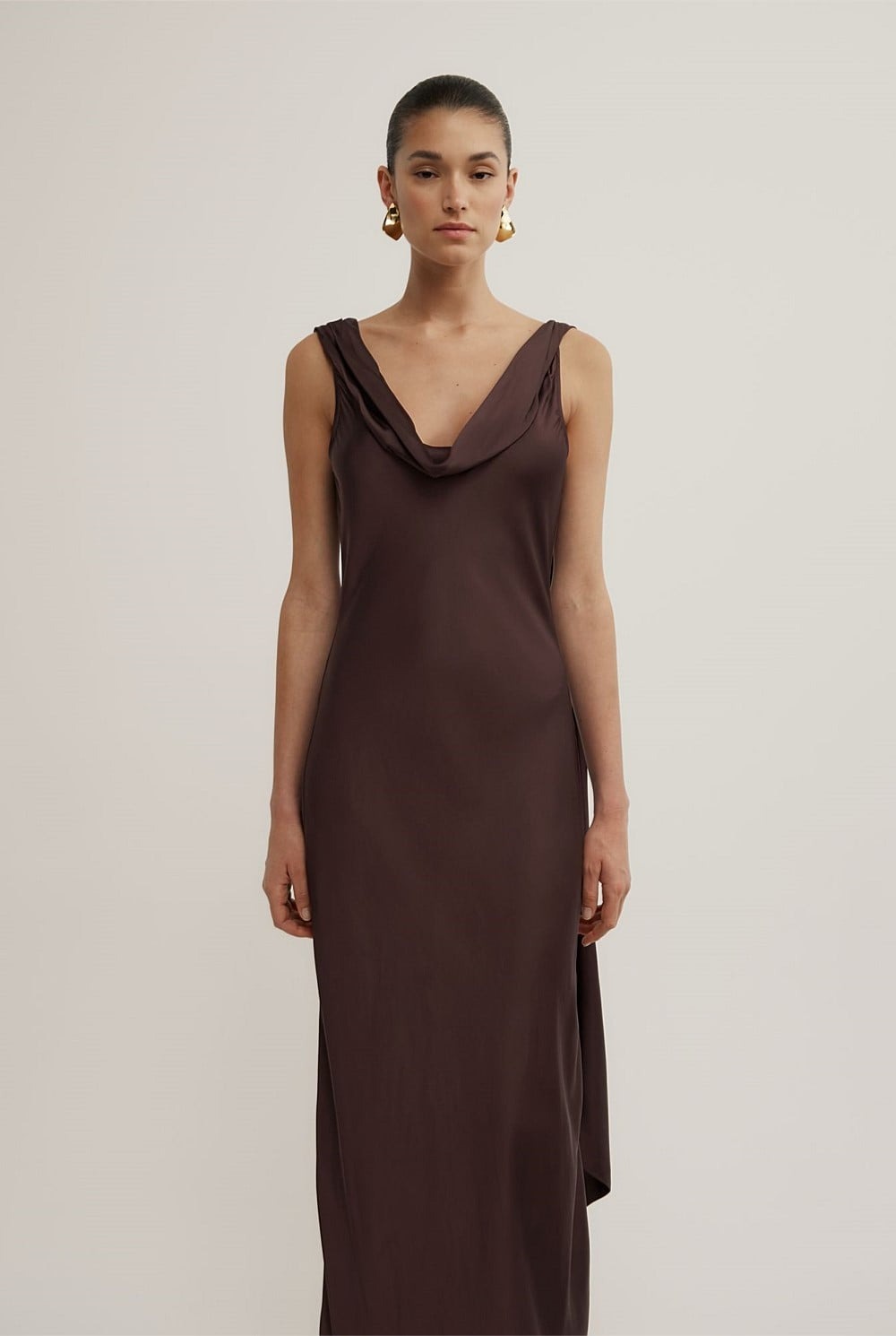 Veloura Drape Silk Gown