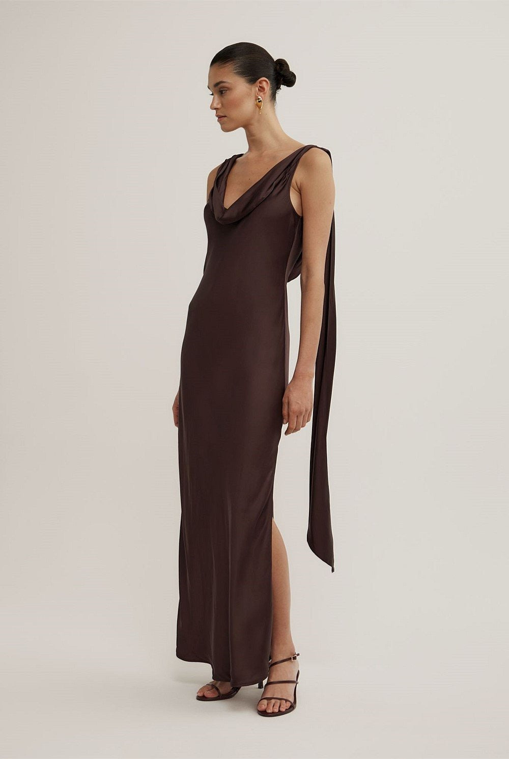 Veloura Drape Silk Gown