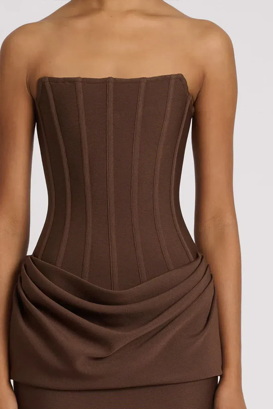 Cocoa Corset Maxi Dress